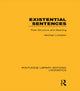 Book cover of: Existential Sentences. By: Michael Lumsden