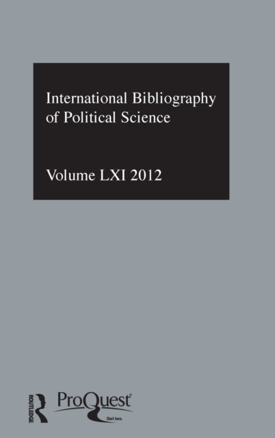 IBSS: Political Science: 2012 Vol.61