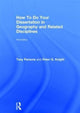 Book cover of: How To Do Your Dissertation in Geography and Related Disciplines. By: Peter G. Knight