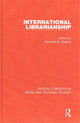 Book cover of: International Librarianship. By: Ravindra N. Sharma