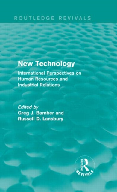 Book cover of: New Technology (Routledge Revivals). By: Greg J. Bamber
