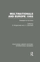 Book cover of: Multinationals and Europe 1992 (RLE International Business). By: Beat Burgenmeier
