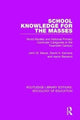 Book cover of: School Knowledge for the Masses. By: John W. Meyer