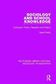 Book cover of: Sociology and School Knowledge. By: Geoff Whitty