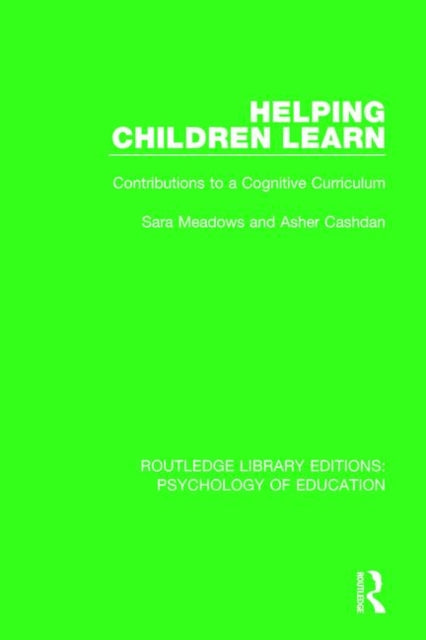 Book cover of: Helping Children Learn. By: Sara Meadows
