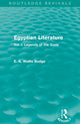 Book cover of: Egyptian Literature (Routledge Revivals). By: E. A. Wallis Budge