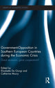 Book cover of: Government-Opposition in Southern European Countries during the Economic Crisis. By: Elisabetta De Giorgi