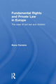 Book cover of: Fundamental Rights and Private Law in Europe. By: Nuno Ferreira