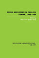 Book cover of: Crisis and Order in English Towns 1500-1700. By: Peter Clark