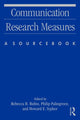 Book cover of: Communication Research Measures. By: Rebecca B. Rubin