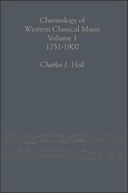 Book cover of: Chronology of Western Classical Music, 1751-2000. By: Charles Jo Hall