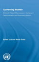 Book cover of: Governing Women. By: Goetz.