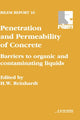 Book cover of: Penetration and Permeability of Concrete. By: H. Reinhardt