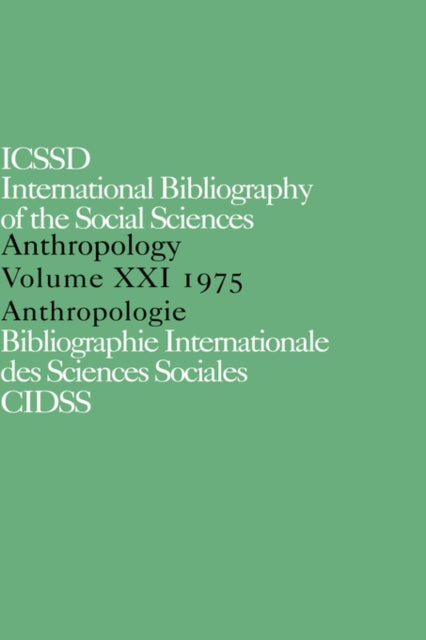 IBSS: Anthropology: 1975 Vol 21