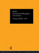 Book cover of: IBSS: Economics: 1979 Volume 28. By: International C