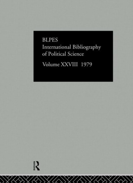 Book cover of: IBSS: Political Science: 1979 Volume 28. By: International C