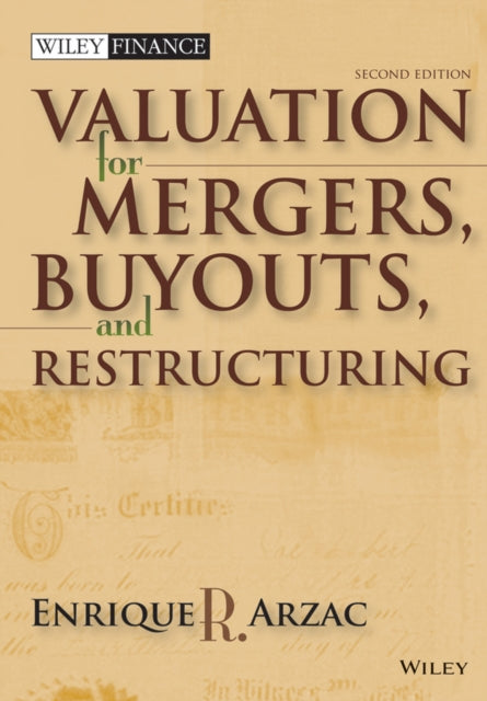 Book cover of: Valuation. By: Enrique R. Arzac, Enrique R Arzac