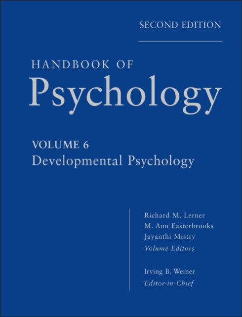 Book cover of: Handbook of Psychology, Developmental Psychology. By: Weiner, Irving B.