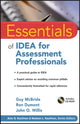Book cover of: Essentials of IDEA for Assessment Professionals. By: Guy Madara McBride