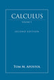 Book cover of: Calculus, Volume 1. By: Tom M. Apostol