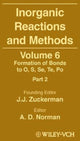 Book cover of: Inorganic Reactions and Methods, The Formation of Bonds to O, S, Se, Te, Po (Part 2). By: Jerold J. Zuckerman