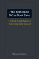 Best Damn Sales Book Ever