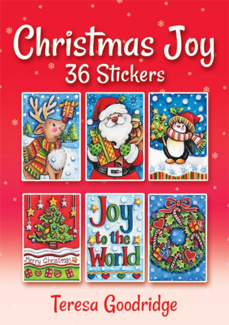 Book cover of: Christmas Joy 36 Stickers. By: Teresa Goodridge