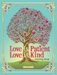 Book cover of: Love is Patient, Love is Kind Coloring Book. By: Jessica Mazurkiewicz