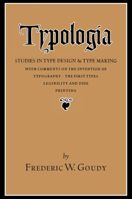 Book cover of: Typologia. By: Frederic W. Goudy