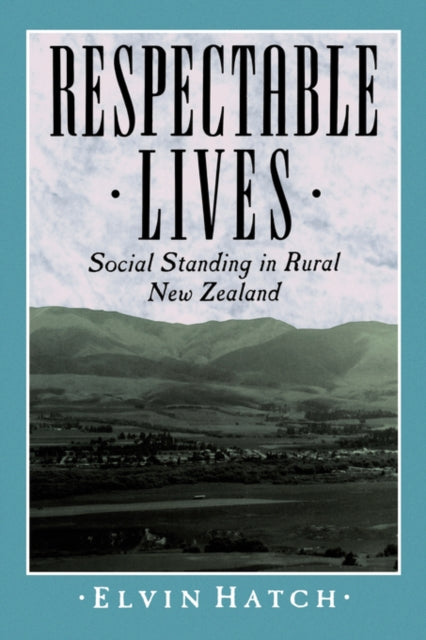 Book cover of: Respectable Lives. By: Elvin Hatch