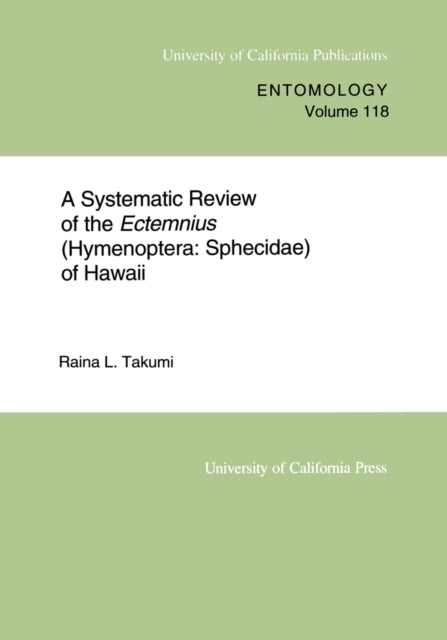 Book cover of: Systematic Review of the Ectemnius (Hymenoptera