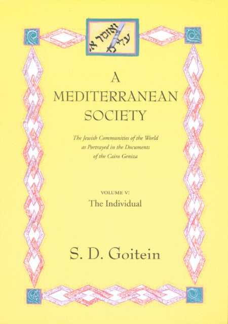 Book cover of: Mediterranean Society, Volume V. By: S. D. Goitein