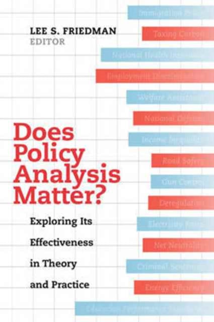 Book cover of: Does Policy Analysis Matter?. By: Friedman