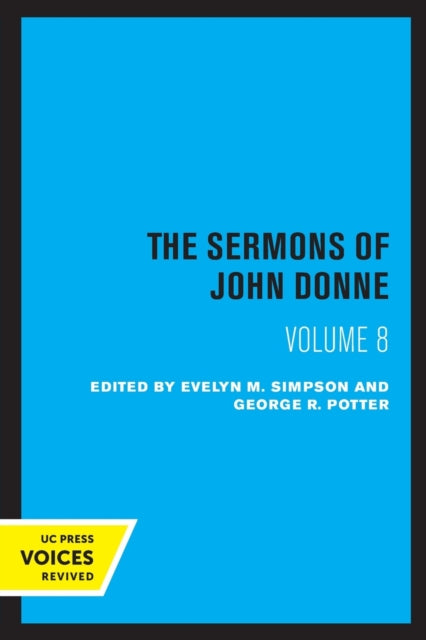 Book cover of: Sermons of John Donne, Volume VIII. By: John Donne