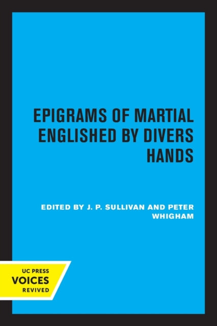 Book cover of: Epigrams of Martial Englished by Divers Hands. By: Sullivan, J. P.