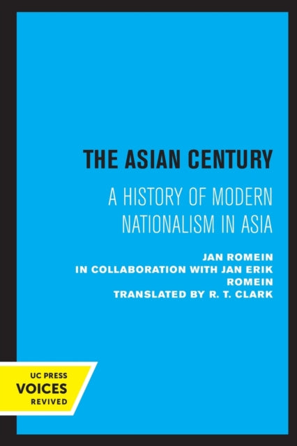 Book cover of: Asian Century. By: Jan Romein