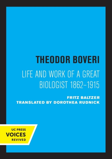 Book cover of: Theodor Boveri. By: Fritz Baltzer