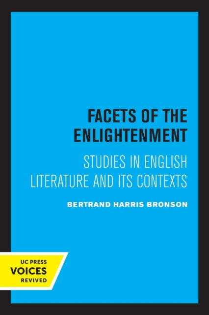 Book cover of: Facets of the Enlightenment. By: Bertrand H. Bronson
