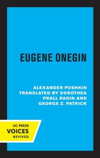 Book cover of: Eugene Onegin. By: Dorothea Prall Radin