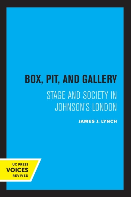 Book cover of: Box, Pit, and Gallery. By: James J. Lynch