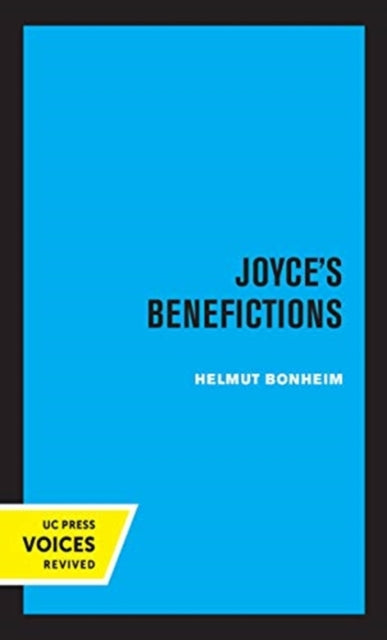 Book cover of: Joyce's Benefictions. By: Helmut Bonheim