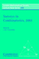 Book cover of: Surveys in Combinatorics, 2001. By: J. W. P. Hirschfeld