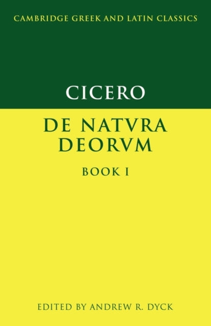 Book cover of: Cicero: De Natura Deorum Book I