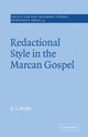 Book cover of: Redactional Style in the Marcan Gospel. By: E. J. Pryke