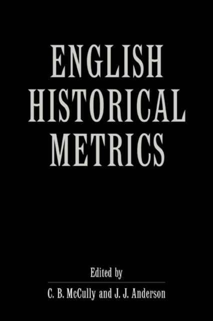 Book cover of: English Historical Metrics