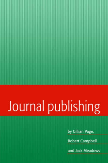 Book cover of: Journal Publishing. By: Gillian Page