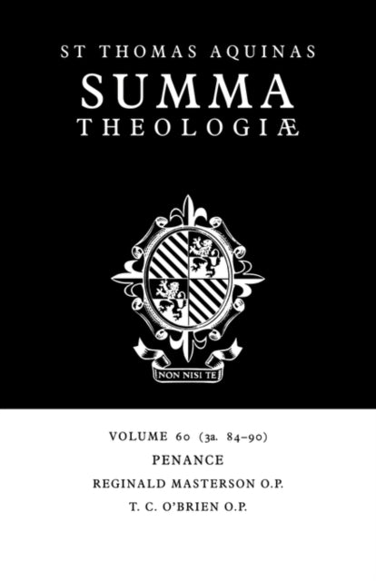 Book cover of: Summa Theologiae: Volume 60, Penance. By: Thomas Aquinas