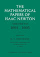 Book cover of: Mathematical Papers of Isaac Newton: Volume 7, 1691–1695. By: Isaac Newton