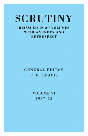 Scrutiny vol. 6 1937-38