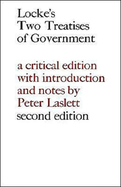 Book cover of: Locke: Two Treatises of Government. By: John Locke